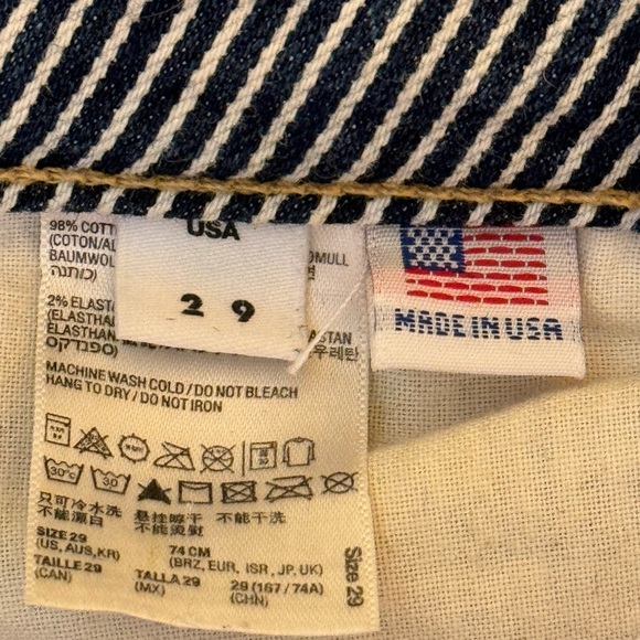 American Apparel Railroad Pin Stripe Jean - Picture 6 of 6